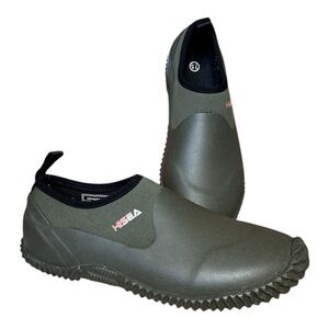 HISEA Green Unisex Garden Shoes sz 7.5 Men 8.5 Women Rubber Neoprene Waterproof
